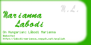 marianna labodi business card